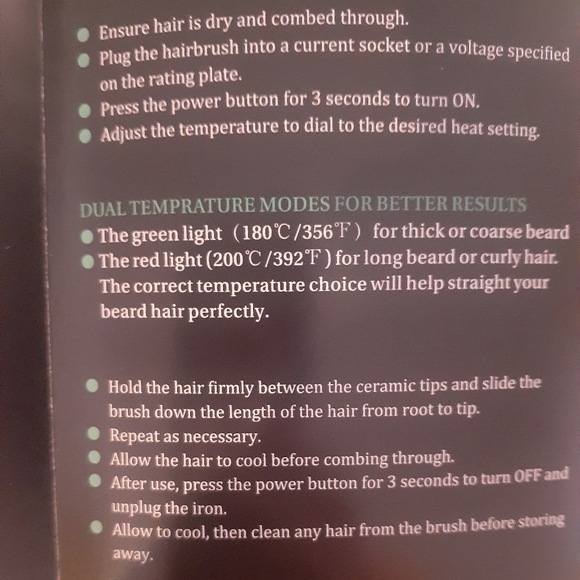 ✂️3/$15 ECARDY Men's Hair & Beard Straightener - Picture 6 of 8